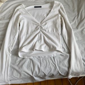 Brandy Melville long sleeve white top